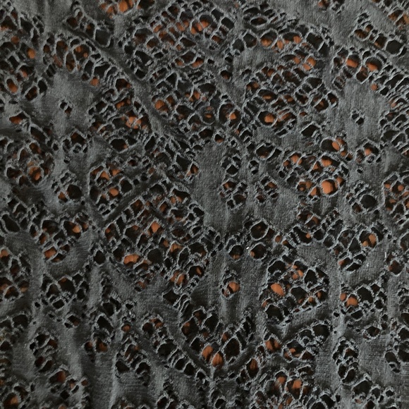 Black Distressed Net Short Sleeve Top by Calvin Rucker - Picture 4 of 10